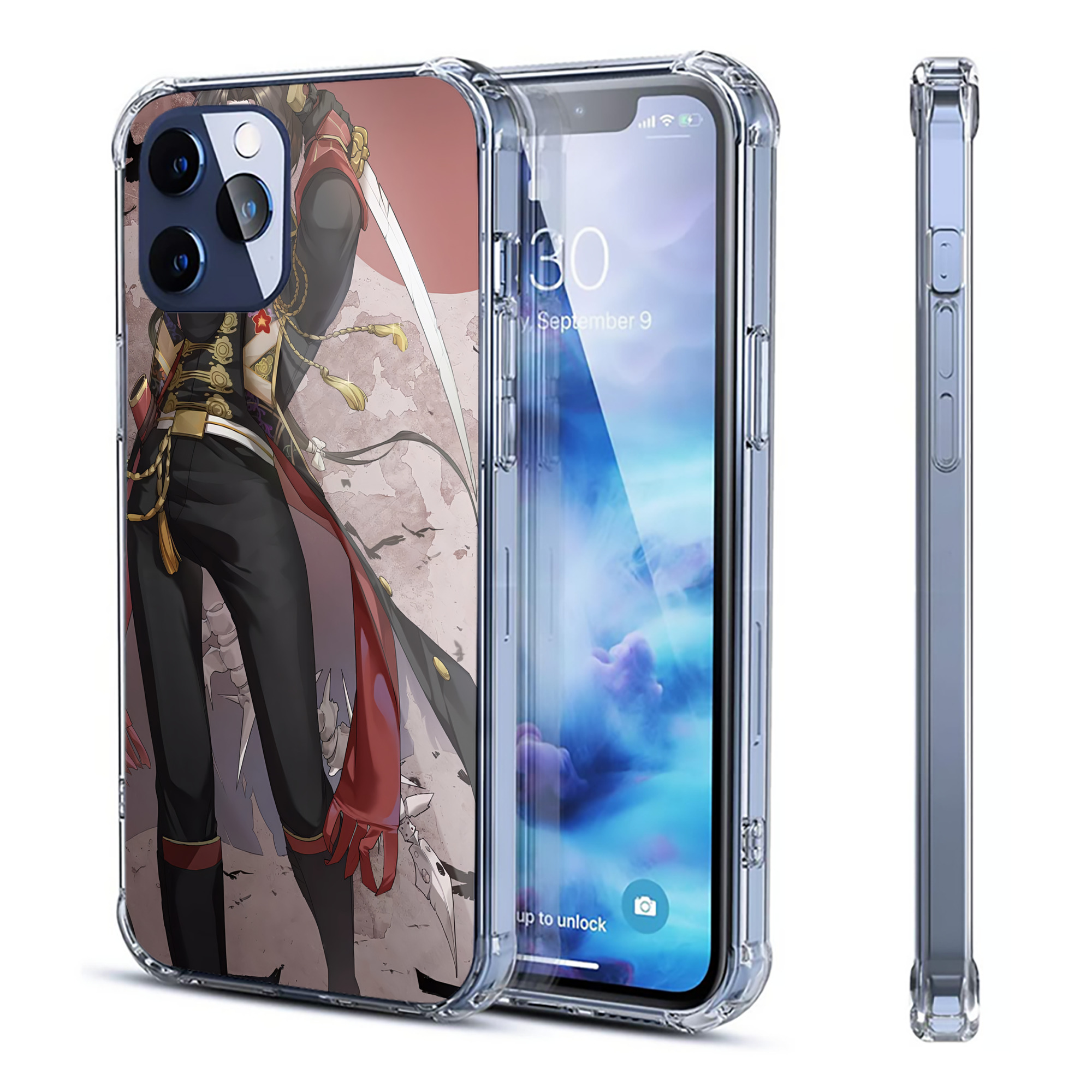 （画像用） 刀剣乱舞 Touken Ranbu 【iPhone 12シリーズ対応】透明スマホケース（クリアソフトケース）